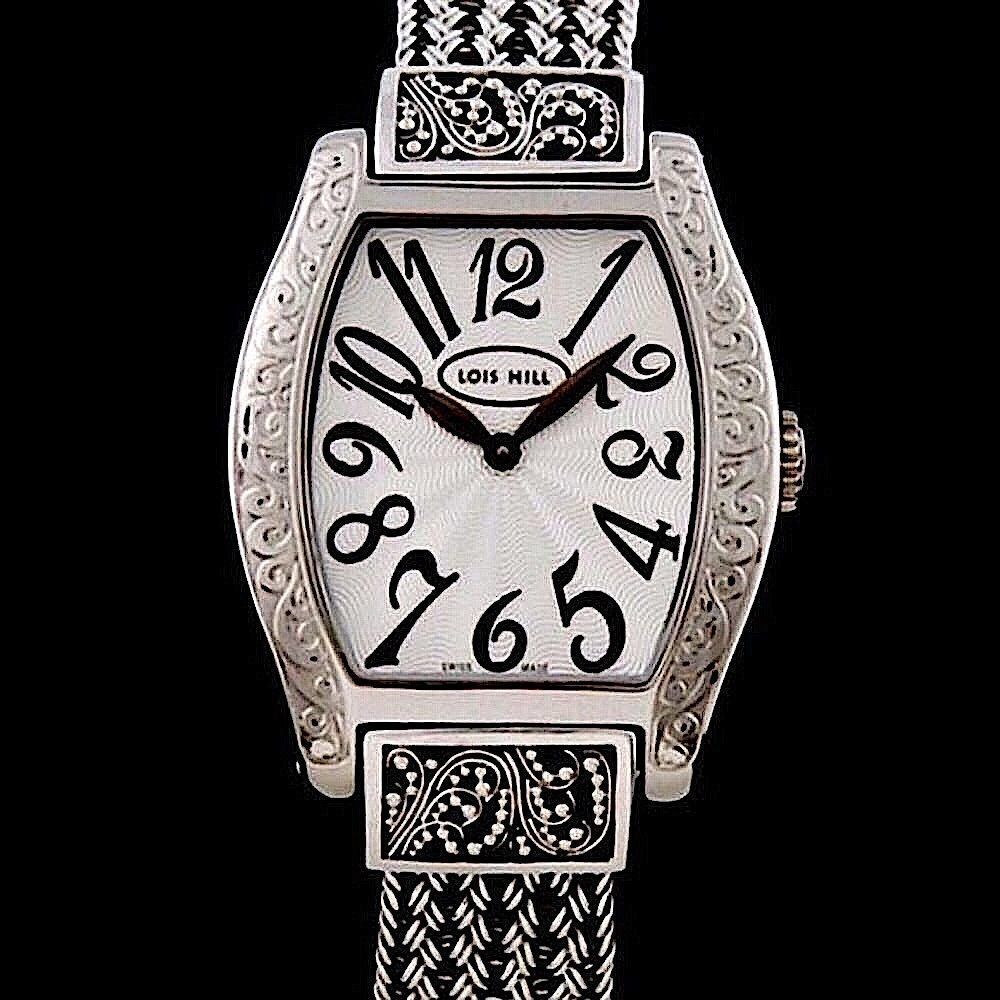 LOIS HILL STERLING SILVER SWISS WATCH RARE HTF